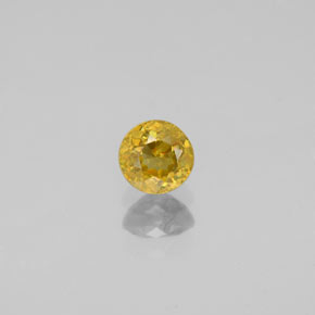 Esfena amarelo natural 0,44ct, corte redondo, VS-SI
