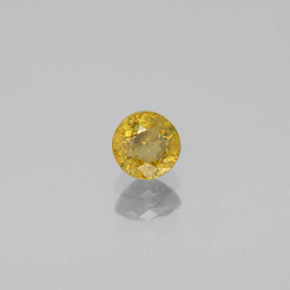 Esfena amarelo natural 0,44ct, corte redondo, VS-SI