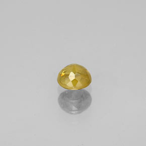 Esfena amarelo natural 0,44ct, corte redondo, VS-SI