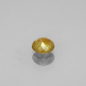 Esfena Verde Dourado Natural 0.49ct, Corte Redondo, SI
