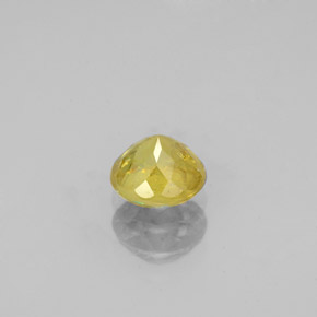 Esfena verde natural 0,80ct, corte redondo, SI