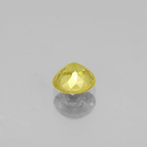 Esfena Verde Dourado Natural 0.67ct, Corte Redondo, SI