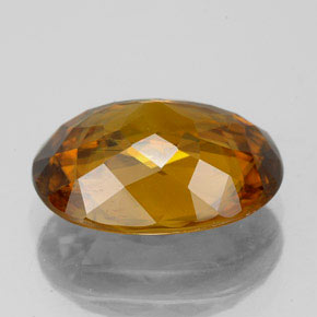 Esfena laranja natural 4,70ct, corte oval, VS-SI