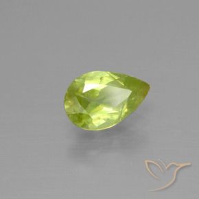 Esfena Luz amarela Natural 1.25ct, Formato de pêra, VS-SI