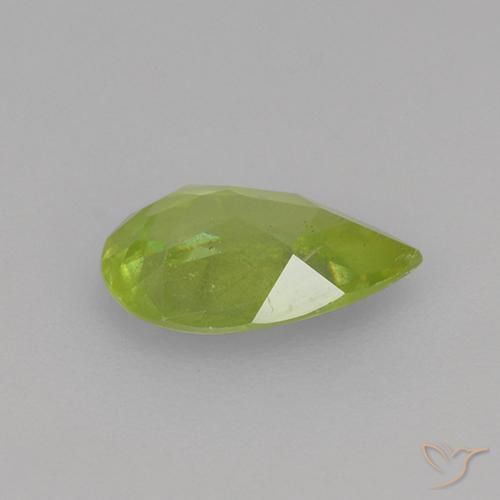 Esfena Luz amarela Natural 0.75ct, Formato de pêra, VS-SI