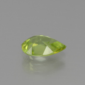 Esfena verde natural 1,33ct, formato de pêra, VS