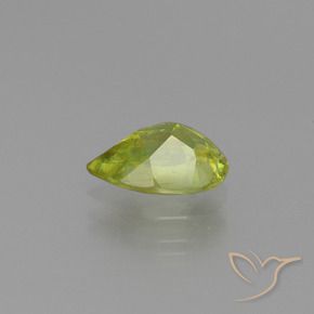 Esfena Limão amarelo Natural 1.10ct, Formato de pêra, VS
