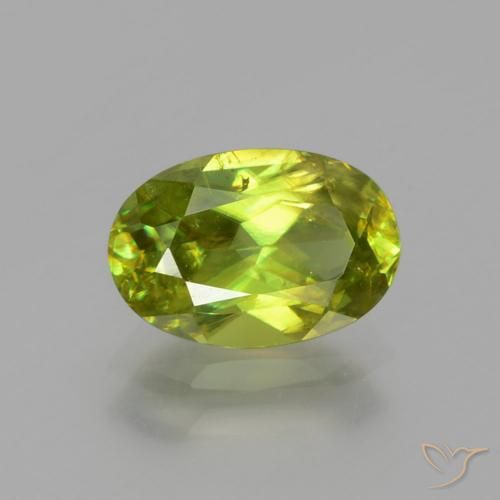 1.76ct Natural Verde claro Esfena, oval, SI