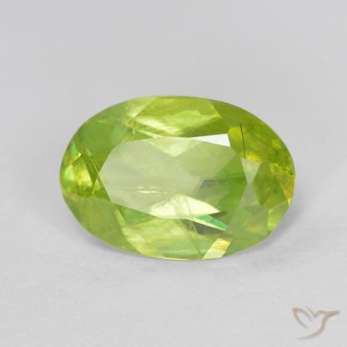 Esfena Luz amarela Natural 1.46ct, oval, SI