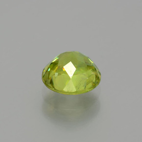 Esfena verde natural 1,20ct, corte redondo, SI
