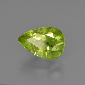 Esfena Verde claro Natural 2.07ct, Formato de pêra, SI