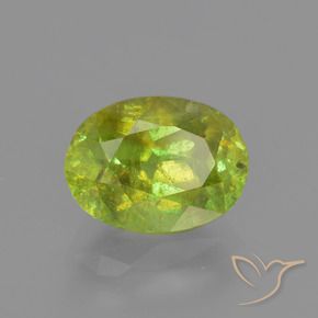 Esfena Verde claro Natural 2.31ct, oval, SI