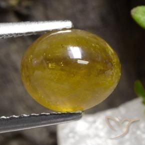 Esfena Ouro Natural 2.68ct, oval, Translúcido