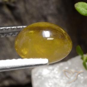 Esfena Ouro Natural 2.68ct, oval, Translúcido