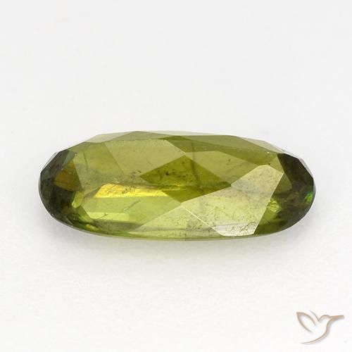 Esfena verde escuro Natural 0.95ct, oval, VS-SI