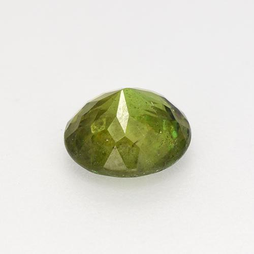Esfena Verde médio Natural 0.96ct, Corte Redondo, VS-SI