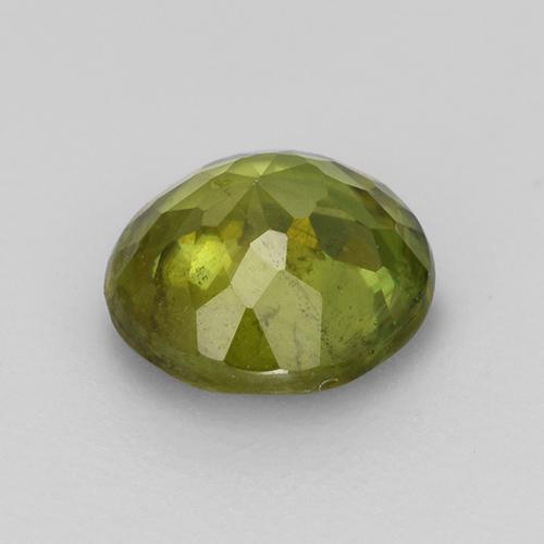 Esfena verde natural 0,79ct, corte redondo, VS