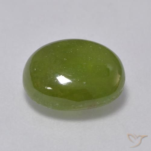 Esfena verde escuro Natural 2.75ct, oval, Translúcido