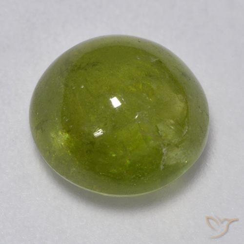 Esfena Verde floresta Natural 3.24ct, Redondo, Translúcido