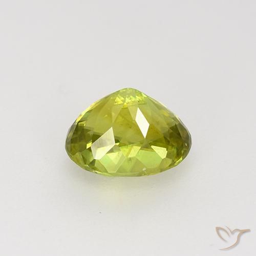 Esfena amarelo médio Natural 1.28ct, oval, VS-SI