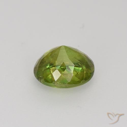 Esfena Verde floresta Natural 1.19ct, oval, VS-SI