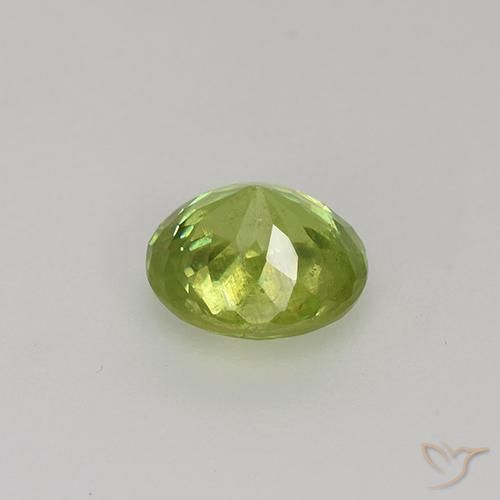 Esfena Luz amarela Natural 1.00ct, oval, VS-SI