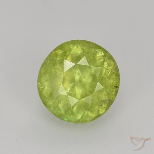 1.32ct Natural Luz amarela Esfena, Redondo, VS-SI