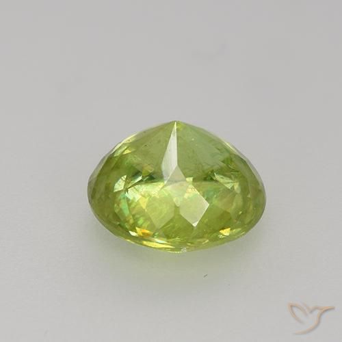 Esfena Luz amarela Natural 1.32ct, Redondo, VS-SI