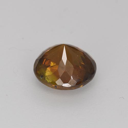 Esfena marrom natural 1,09ct, corte redondo, VS-SI