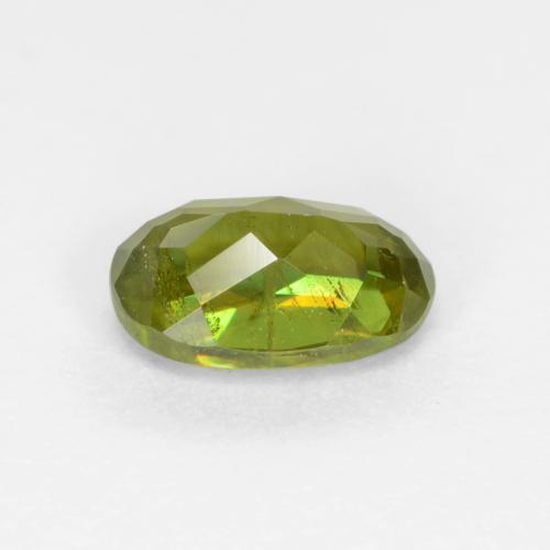 Esfena Verde médio Natural 0.58ct, Corte Oval, VS-SI