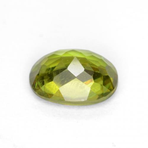 Esfena verde natural 0,56ct, corte oval, VS-SI