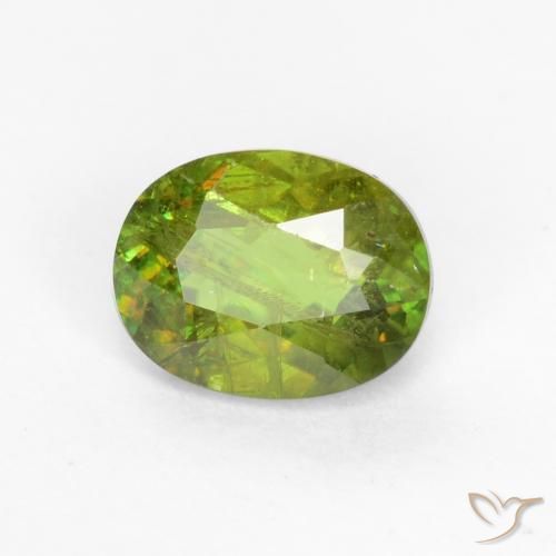 Esfena Verde floresta Natural 0.66ct, oval, SI