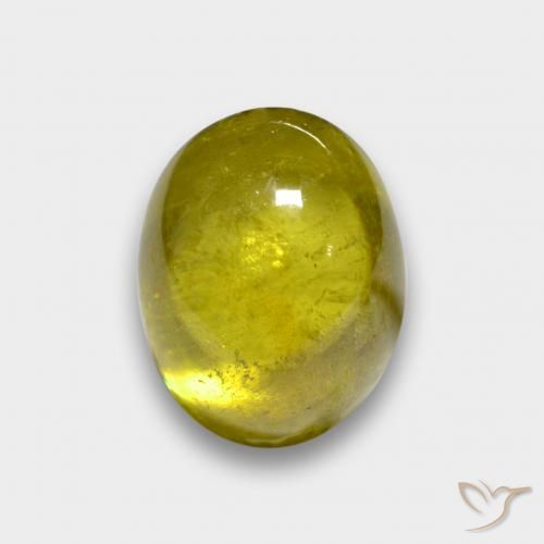Esfena Luz amarela Natural 3.44ct, oval, Translúcido