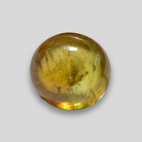 Esfena dourado natural 2,24ct, corte oval, transparente