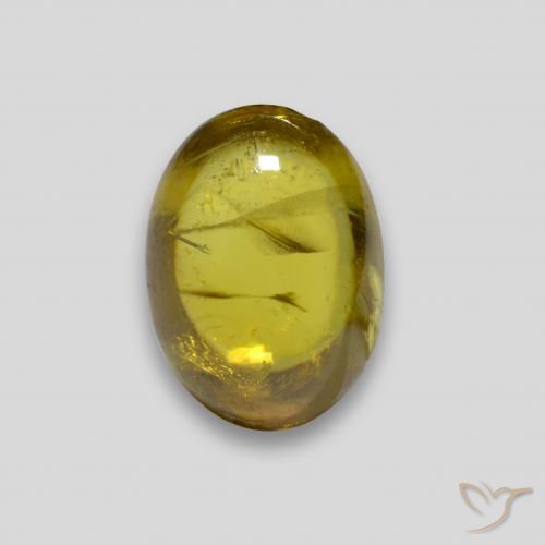2.13ct Natural ouro médio Esfena, oval, Transparente