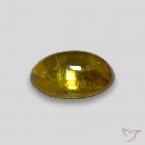 Esfena ouro médio Natural 2.13ct, oval, Transparente