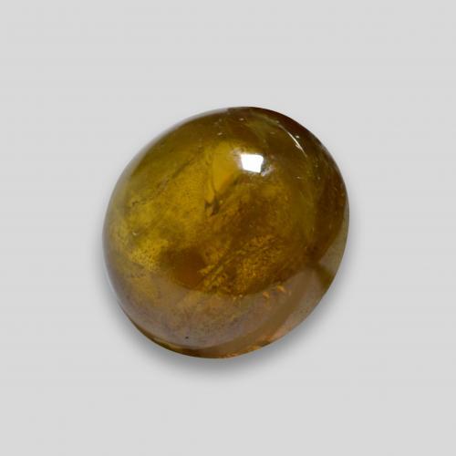 Esfena dourado natural 2,78ct, corte oval, transparente