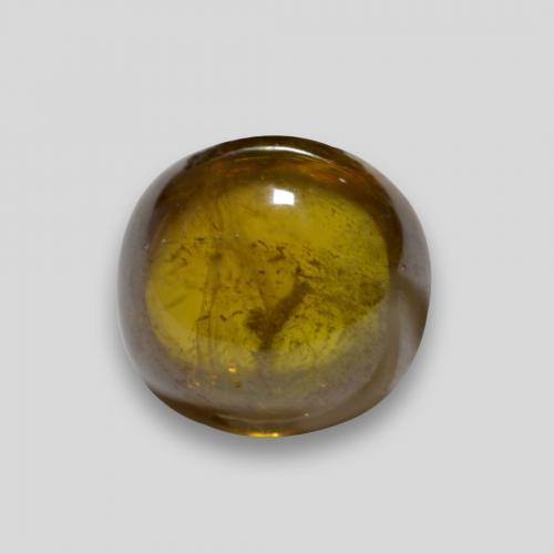 Esfena dourado natural 2,36ct, corte redondo, transparente