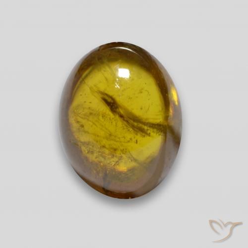 Esfena ouro escuro Natural 3.01ct, oval, Transparente