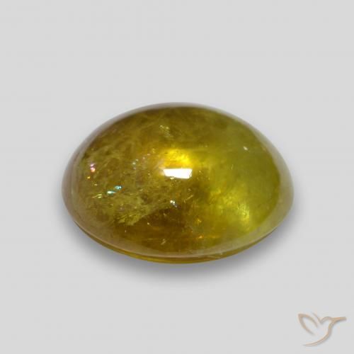 Esfena ouro médio Natural 2.67ct, oval, Transparente