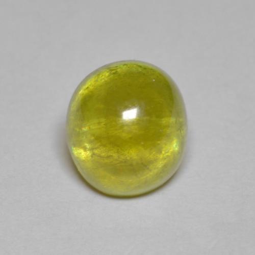 Esfena Limão amarelo Natural 2.84ct, Corte Oval, Transparente
