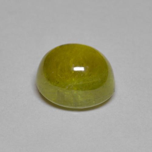 Esfena Limão amarelo Natural 2.84ct, Corte Oval, Transparente