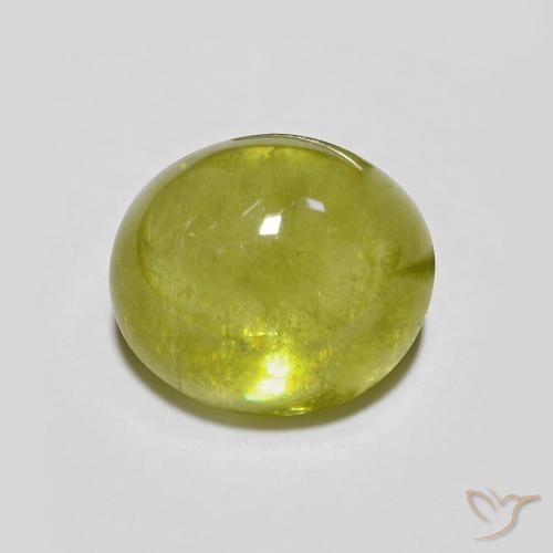 3.22ct Natural Luz verde Esfena, oval, Transparente