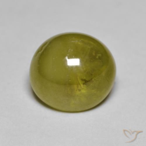 2.93ct Natural Verde amarelado Esfena, oval, Translúcido