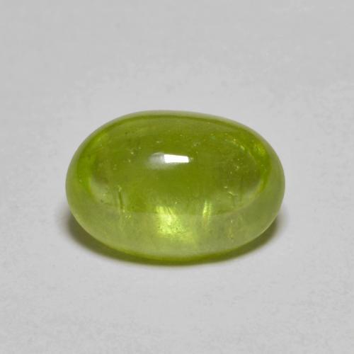 Esfena Verde oliva Natural 3.00ct, Corte Oval, Translúcido