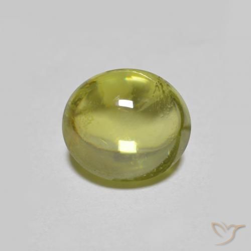 Esfena Medium Light Green Natural 1.57ct, oval, Transparente