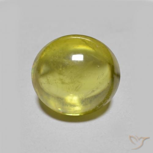 2.52ct Natural Verde Terroso Quente Esfena, oval, Transparente