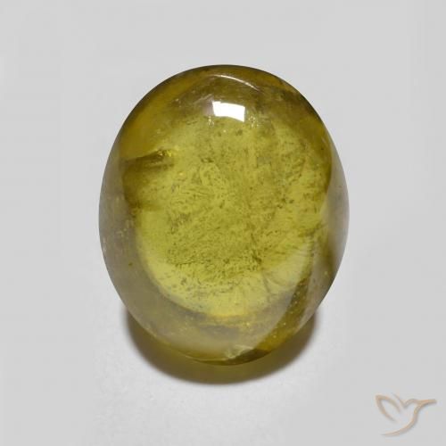 Esfena Marrom Dourado Profundo Natural 2.59ct, oval, Translúcido