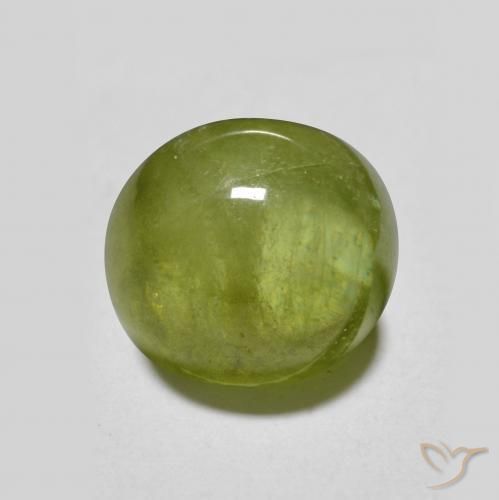 2.95ct Natural verde vivo Esfena, oval, Translúcido