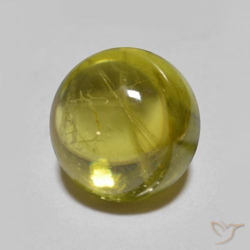 Esfena ouro médio Natural 2.04ct, Redondo, Translúcido